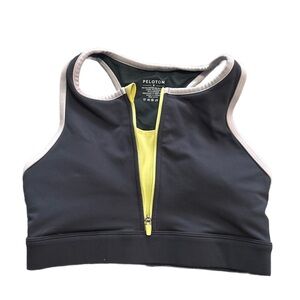 Peloton Black and Yellow Sports Bra